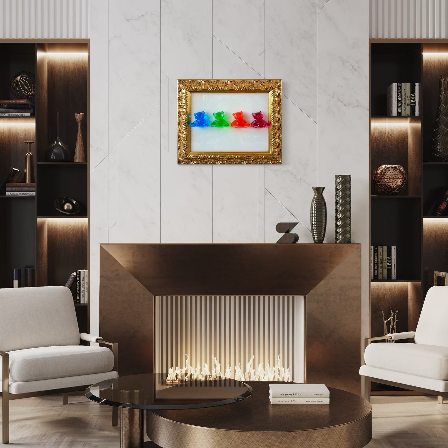 3D Bears frame - Colorful - Limited Edition