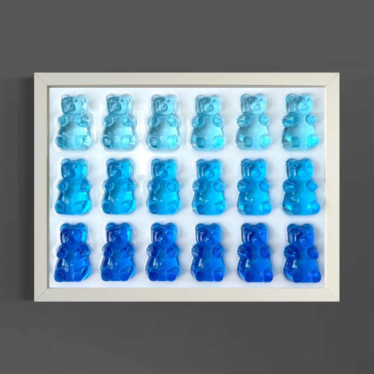 Quadro Orsetti - Triple Blue Shadow Bears