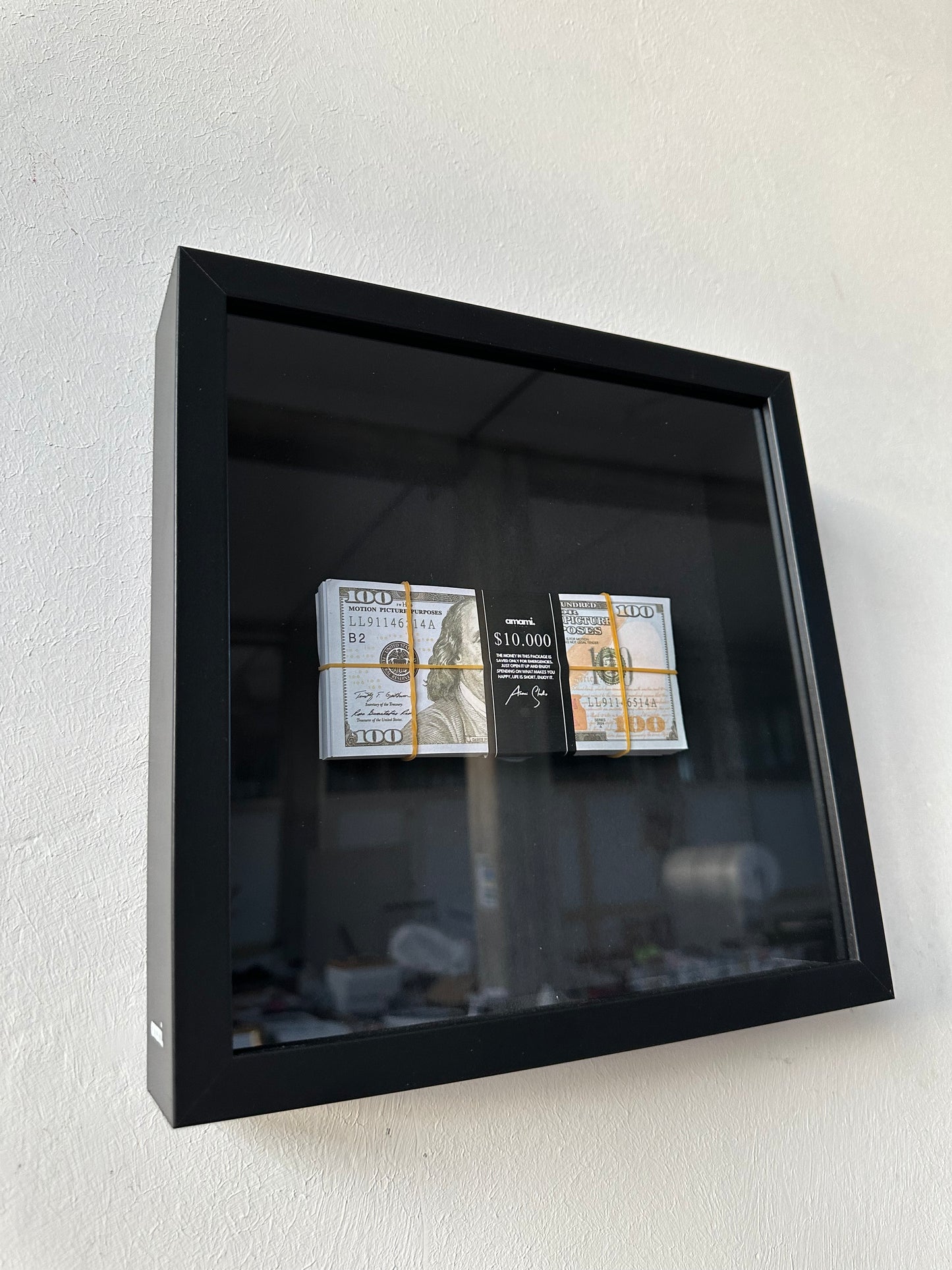 Geldrahmen – Bargeldblock 10.000 $