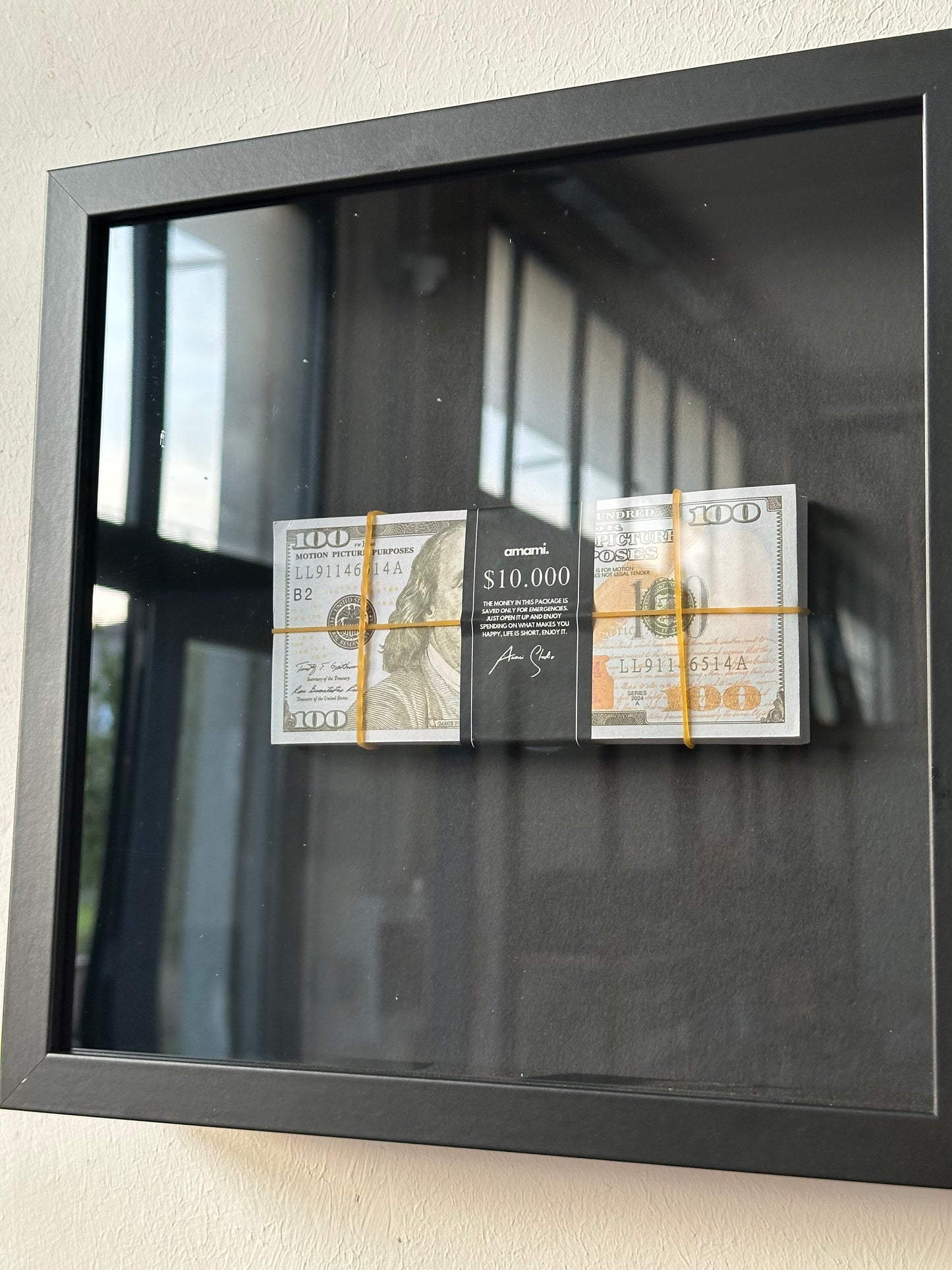 Geldrahmen – Bargeldblock 10.000 $