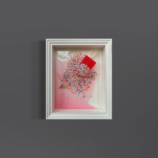 Quadro Ghiacciolo - “Melted Popsicle Red”