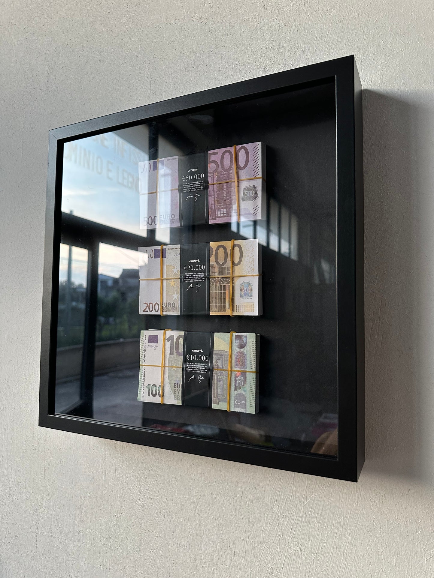 Money frame - Vertical Cash Block €80,000