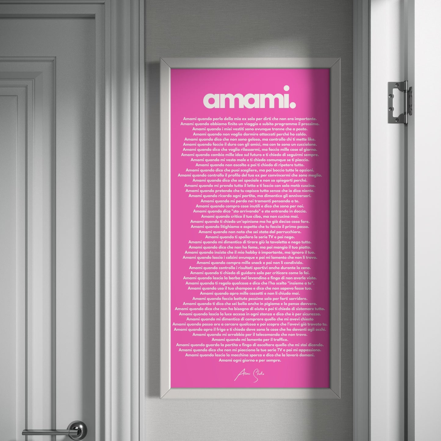 "Amami" - Manifesto dell'Amore Imperfetto PER LEI