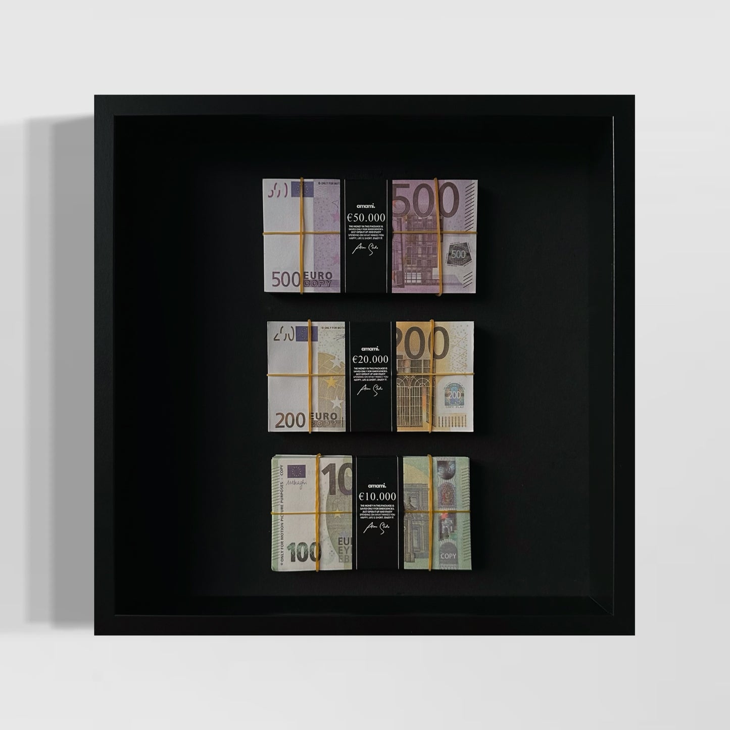 Money frame - Vertical Cash Block €80,000