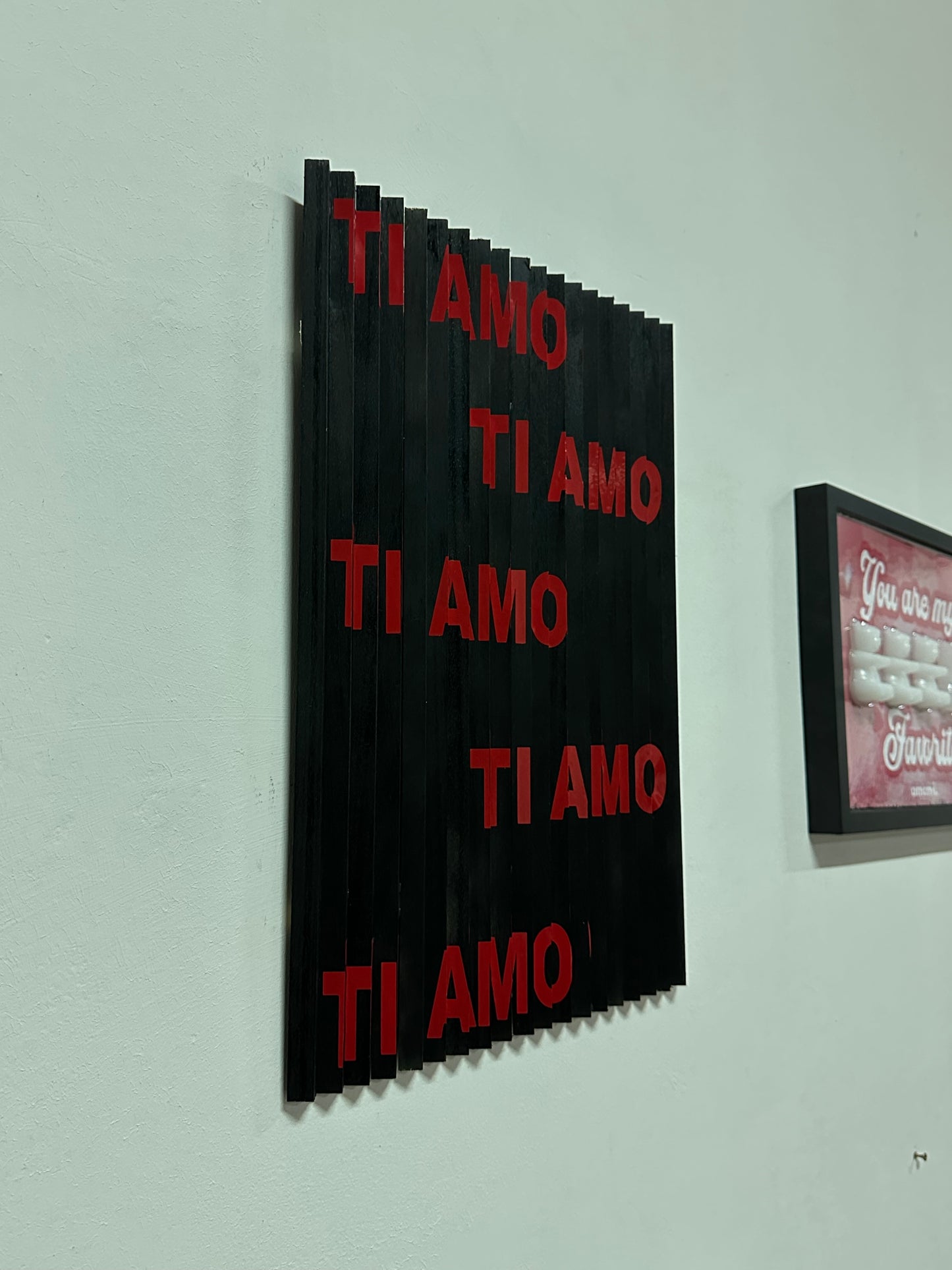 Quadro Odi et Amo - Rosso e Nero