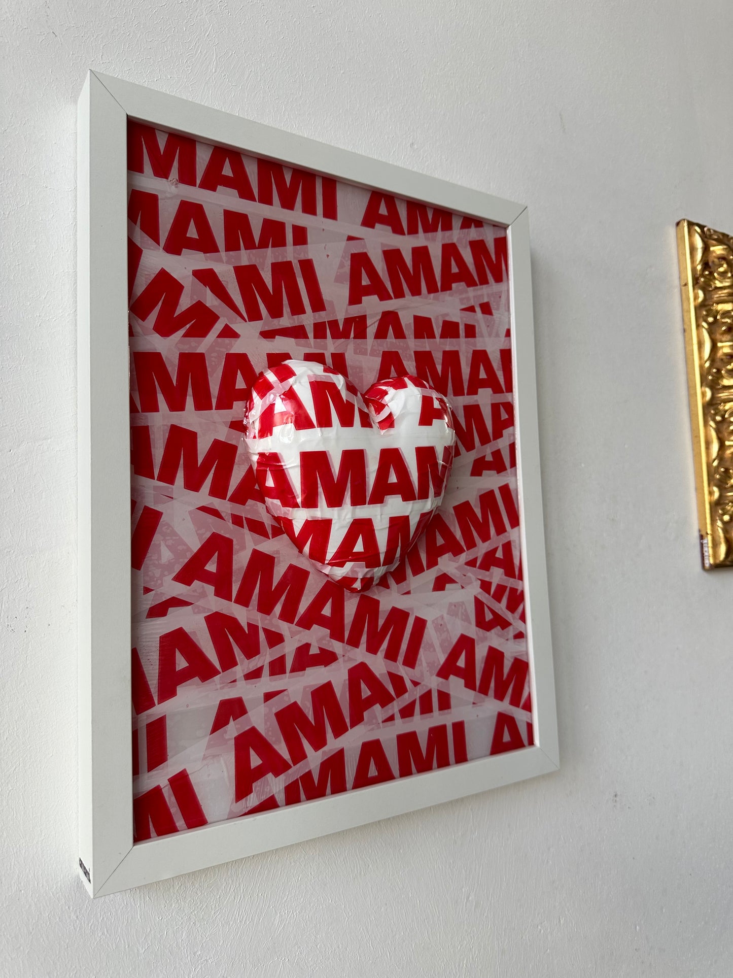 Quadro Cuore “AMAMI” - disponibile in 2 colori