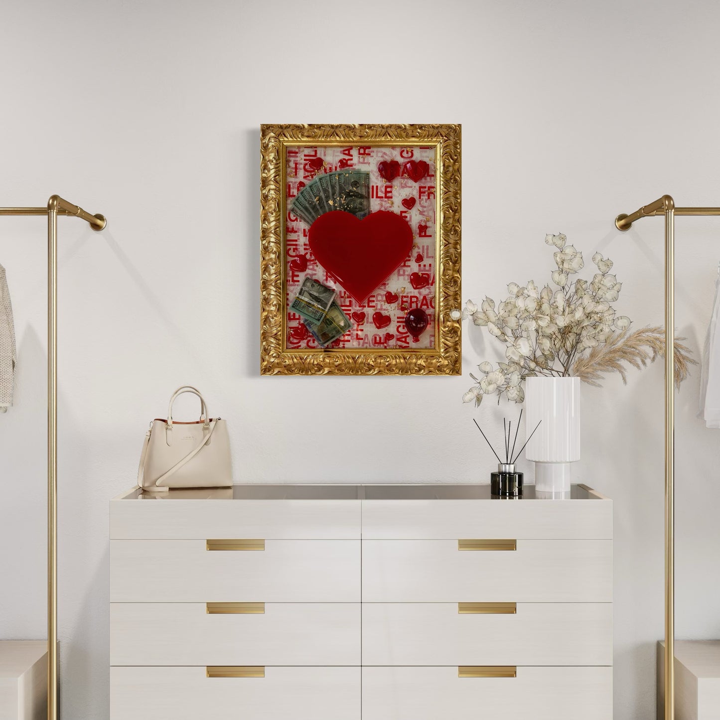 Quadro Cuore & Money - Limited Edition