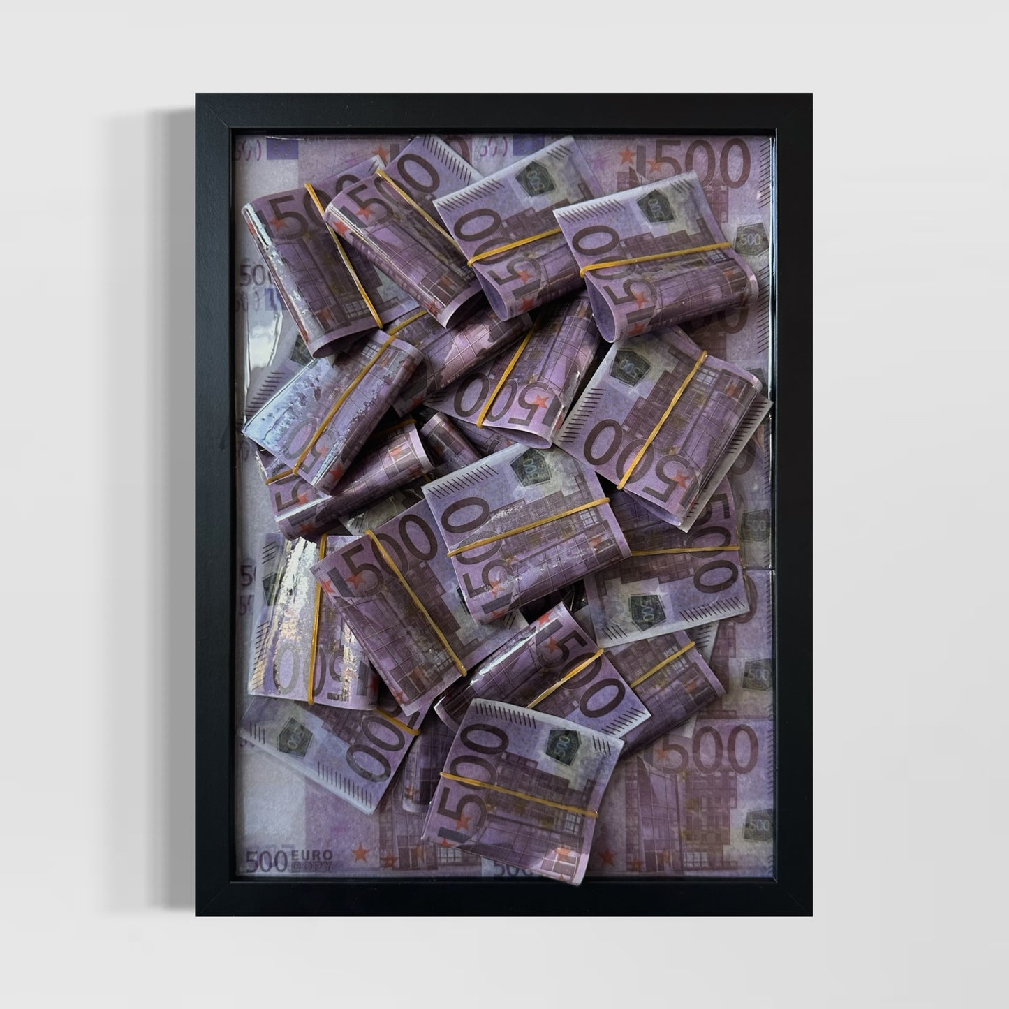 Quadro Raised Riches 500€ - Black