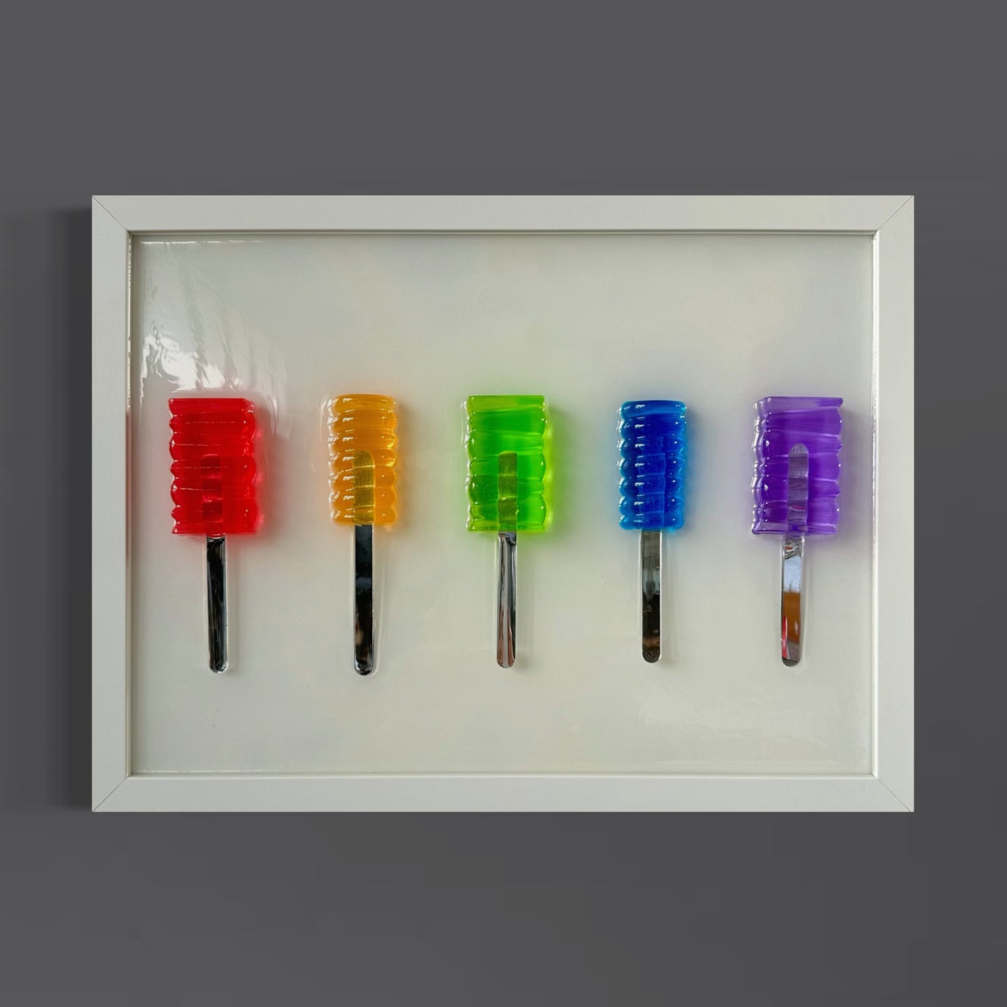 Quadro Cartoon Popsicle - Rainbow