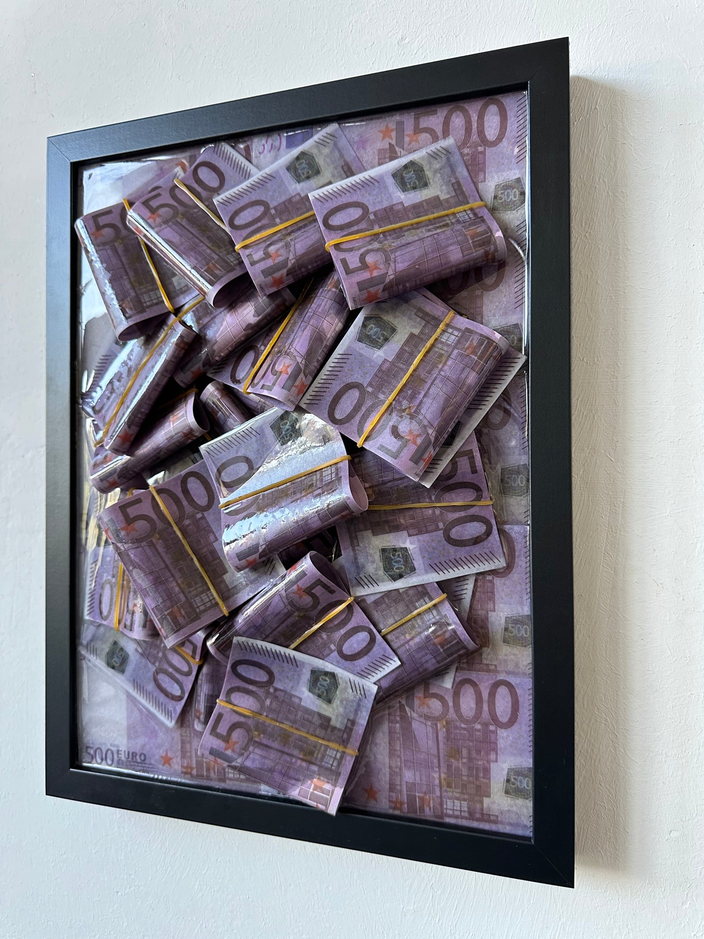 Quadro Raised Riches 500€ - Black