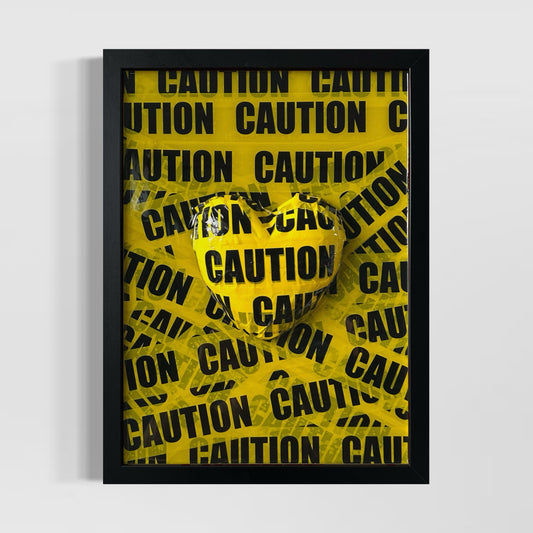 Quadro Cuore “Handle with Caution” - disponibile in 2 colori