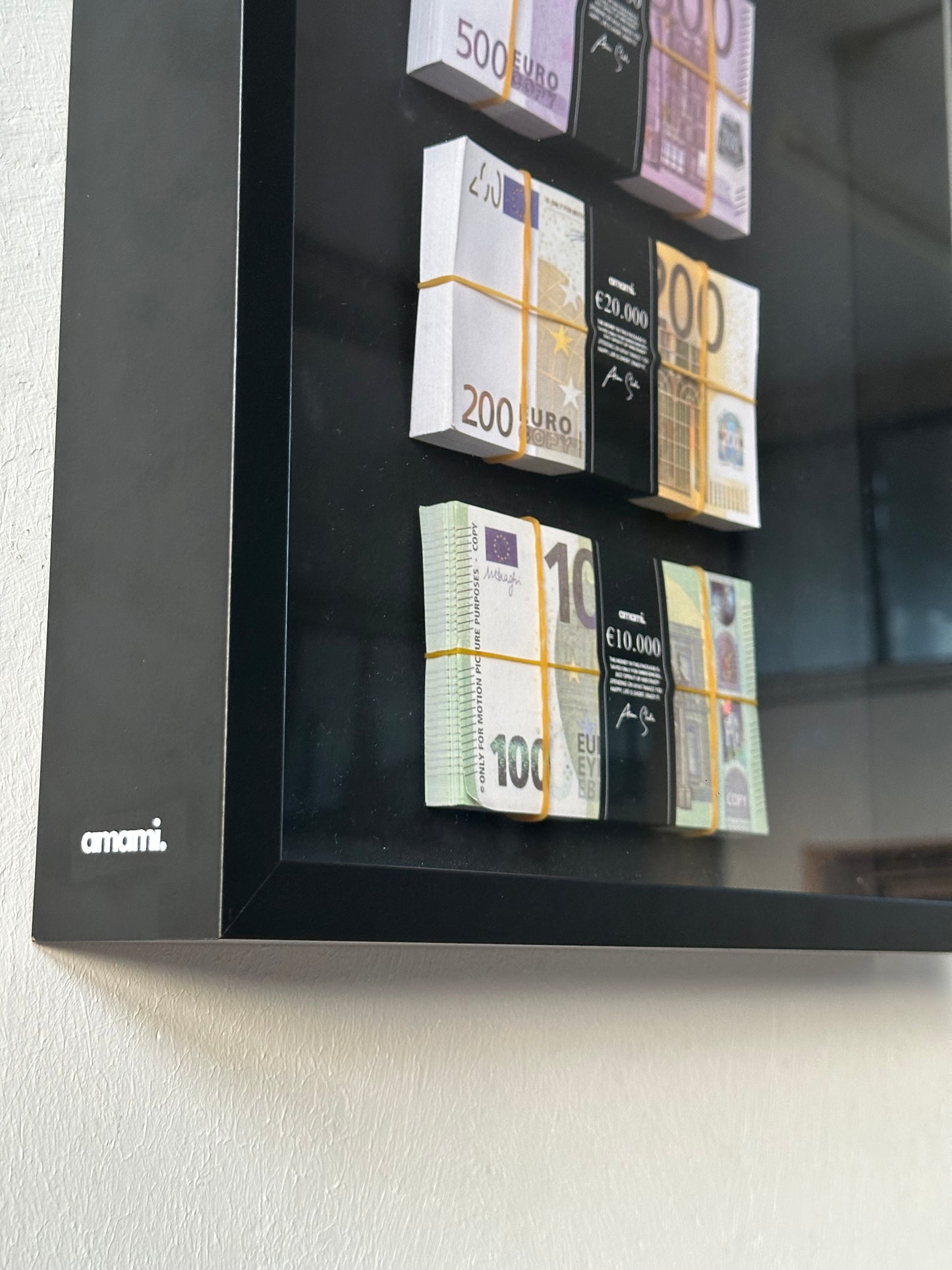 Money frame - Vertical Cash Block €80,000